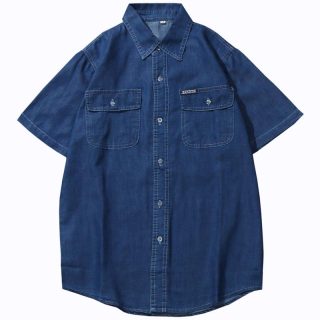 Casual Shirts | Beams Plus Short-Sleeve Chambray Workshirt  –  Mens Casual Shirts Casual Shirts