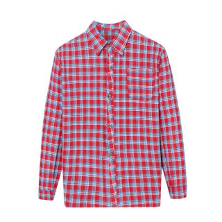 Casual Shirts | Slim Secret Wash Cotton Poplin Shirt  –  Mens Casual Shirts Cambridge Plaid Red Nav