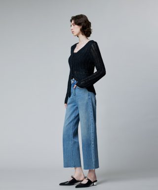 Denim | Slim Wide-Leg Jean In Lakeshore Wash  –  Womens Clothing Denim