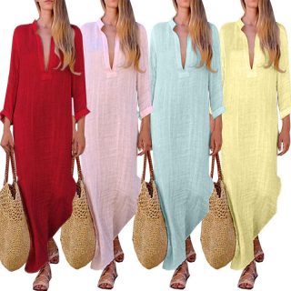 Dresses & Jumpsuits | Bungalow Maxi Popover Dress In Linen  –  Womens Clothing Dresses & Jumpsuits