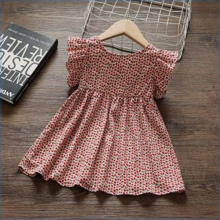 Dresses & Jumpsuits | Ruffle-Collar Shirtdress In Cotton Poplin Prints  –  Girls Clothing Dresses & Jumpsuits