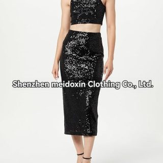 Matching Sets | Collection Sequin Pencil Skirt  –  Womens Clothing Matching Sets