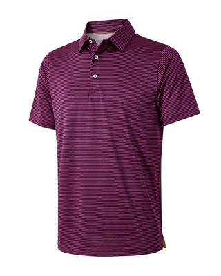 Polos & Rugbys | Sueded Cotton Polo Shirt In Stripe  –  Mens Clothing Mens