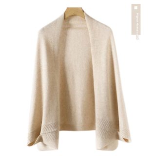 Scarves & Wraps | Cashmere Whipstitch Oversized Wrap Scarf  –  Womens Accessories Birch Ivory