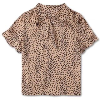 Shirts & Tops | Flowy Smocked Top In Leopard Crinkle Chiffon  –  Womens Clothing Brown Leopard