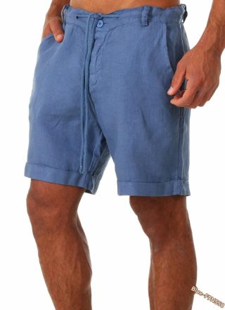 Shorts | 7.5” Pleated Linen Short  –  Mens Clothing Mens