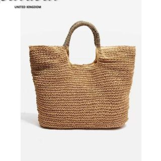 Straw | Hand-Knotted Raffia Shoulder Tote  –  Womens Accessories Natural