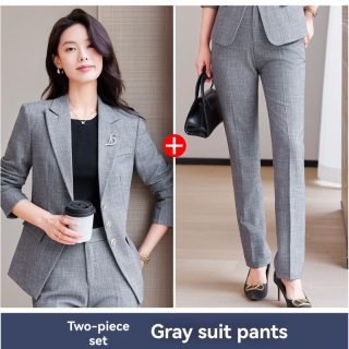 Suiting | Carolina Pant In Italian Herringbone Wool Blend  –  Womens Clothing Charcoal Herringbone