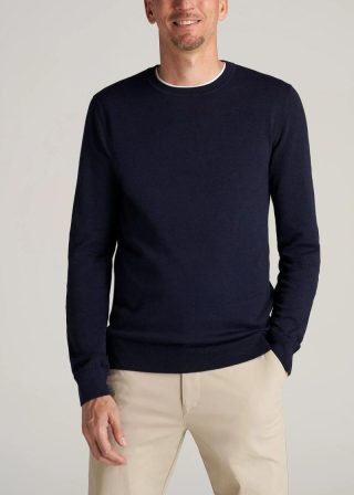 Sweaters | Cashmere Crewneck Sweater  –  Mens Clothing Hthr Birch