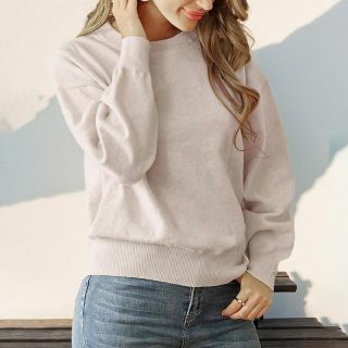 Sweaters | Cashmere Relaxed Crewneck Sweater  –  Womens Hthr Charcoal