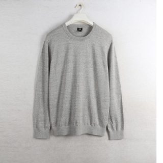 Sweaters | Midweight Cashmere Crewneck Sweater  –  Mens Clothing Hthr Smoky Quartz