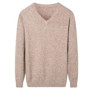 Sweaters | Relaxed Midweight Cashmere V-Neck Sweater  –  Mens Clothing Hthr Camel