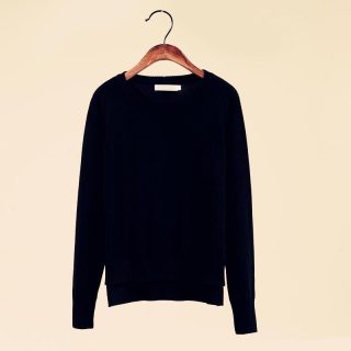 Sweaters | State Of Cotton Nyc Addison Crewneck  –  Womens Clothing Black