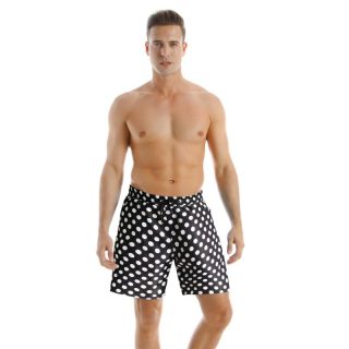 Swim | Nylon  –  Mens Clothing Large Polka Dot Navy Wh