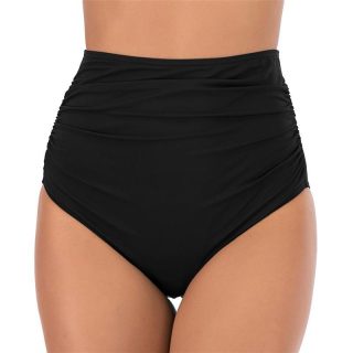 Swimwear | Ruched High-Rise Bikini Bottom In Seersucker  –  Womens Clothing Swimwear