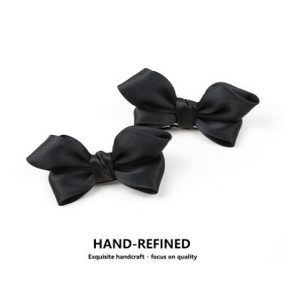 Ties & Pocket Squares | English Satin Point Bow Tie  –  Mens Accessories Black