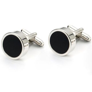 Watches & Jewelry | Black Onyx Sterling Silver Rounded Cuff Links  –  Mens Accessories Mens