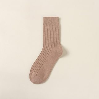 Socks | Ribbed Cotton-Blend Socks  –  Mens Accessories Camel Htr