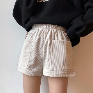 Skirts & Shorts | Pull-On Short In Wide-Wale Corduroy  –  Girls Clothing Black